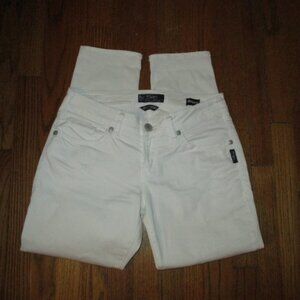 SILVER JEANS Boyfriend White Jeans